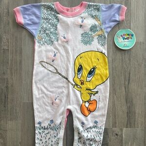 Vintage Looney Tunes Lovables Tweedy Onesie
